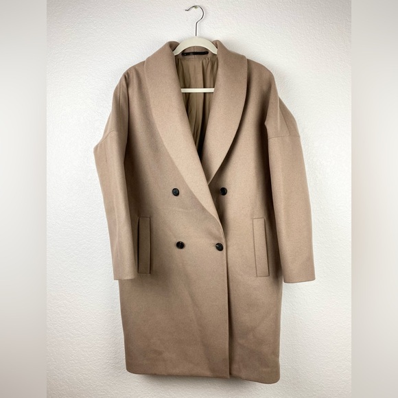 ALL SAINTS Ember Nesi Wool Cocoon Coat NEW - Picture 15 of 16